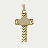 Cruz Tejida Oro 14K